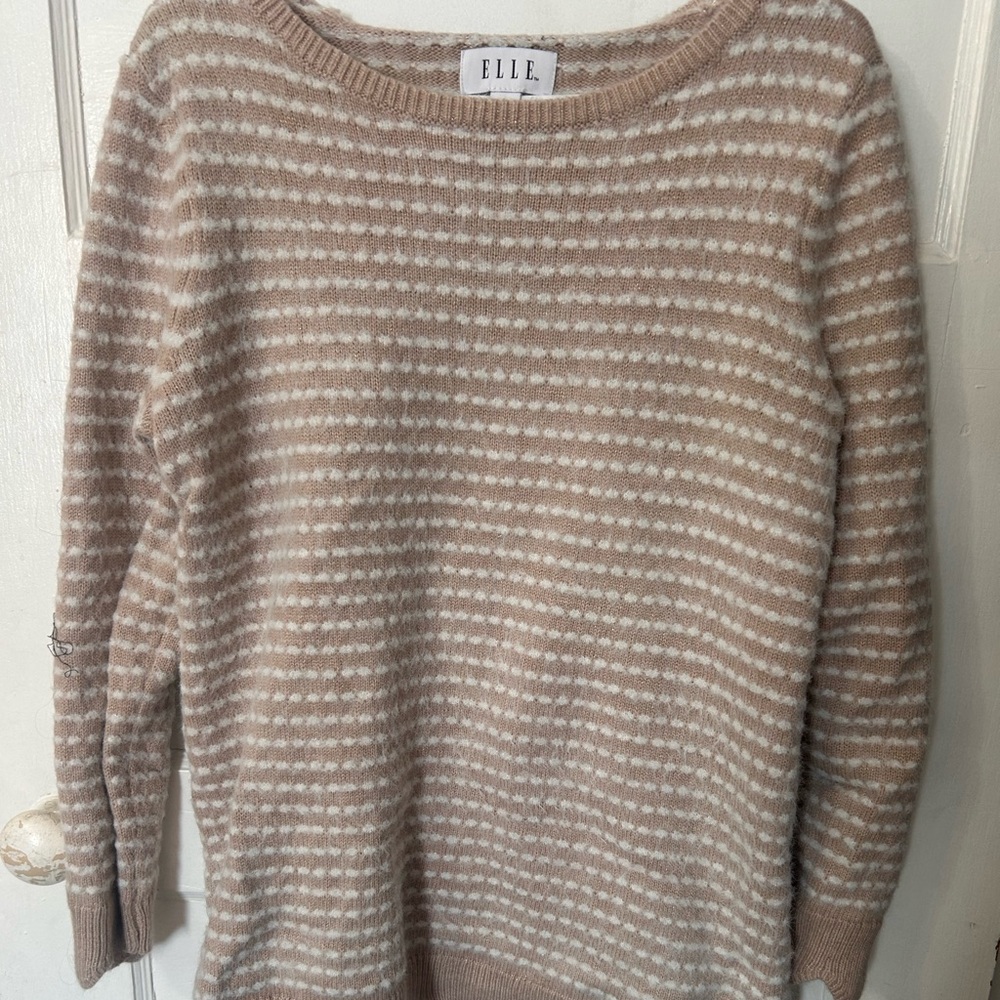 Striped Beige Sweater
